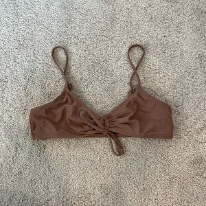 SHEIN Espresso Colored Bikini Top